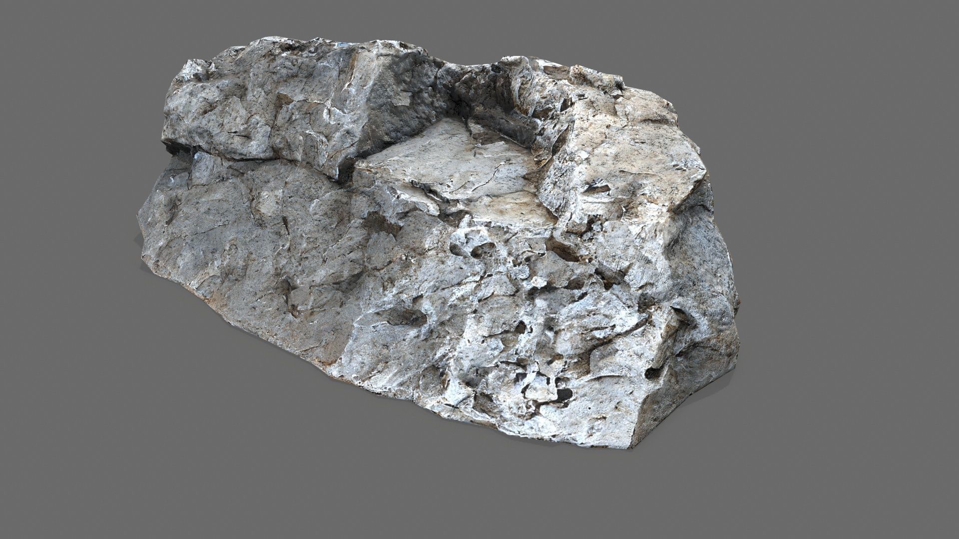 desert rocks Low-poly 3D model_19