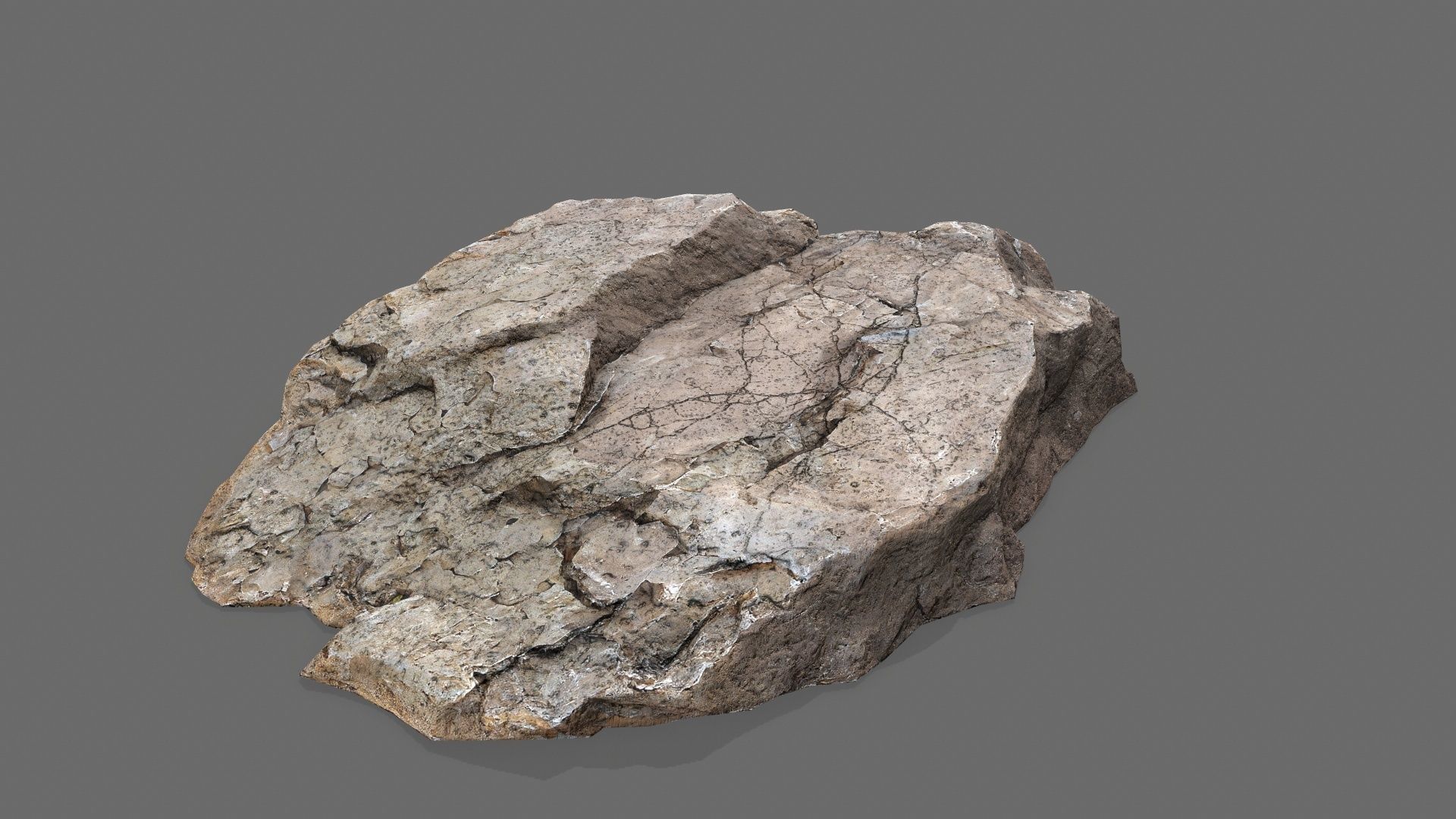 desert rocks Low-poly 3D model_20