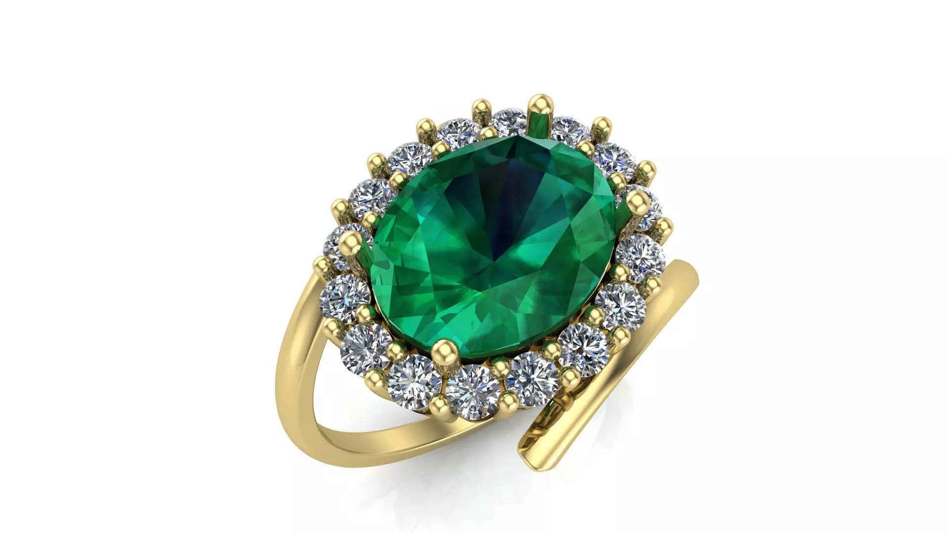 Engagement rings 3D print model