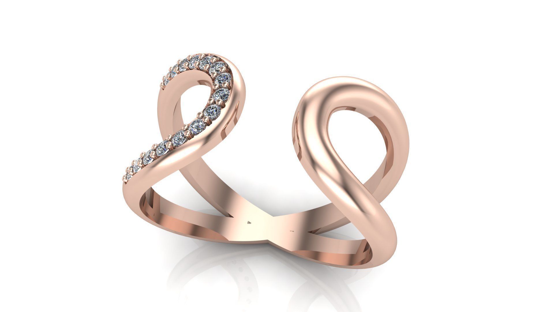 beautiful ring 3D print model_3