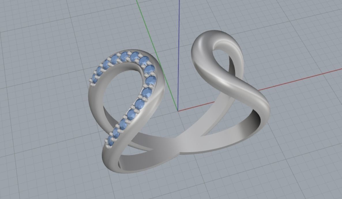 beautiful ring 3D print model_8