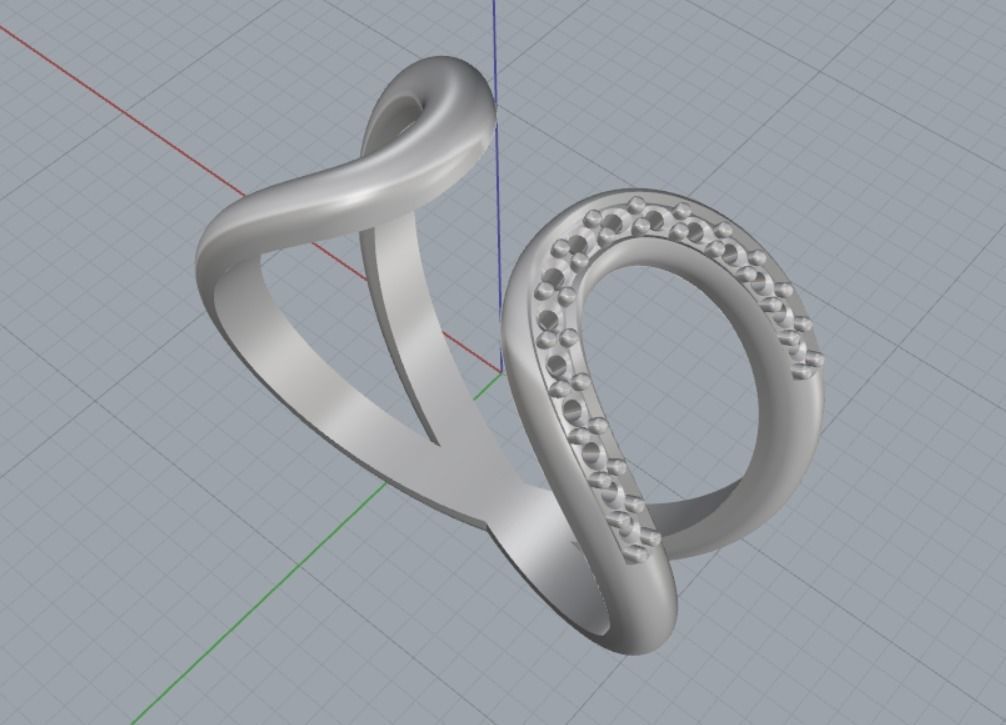 beautiful ring 3D print model_10