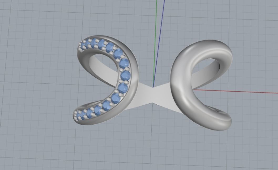 beautiful ring 3D print model_12