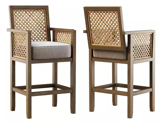 Karen wooden bar stool 