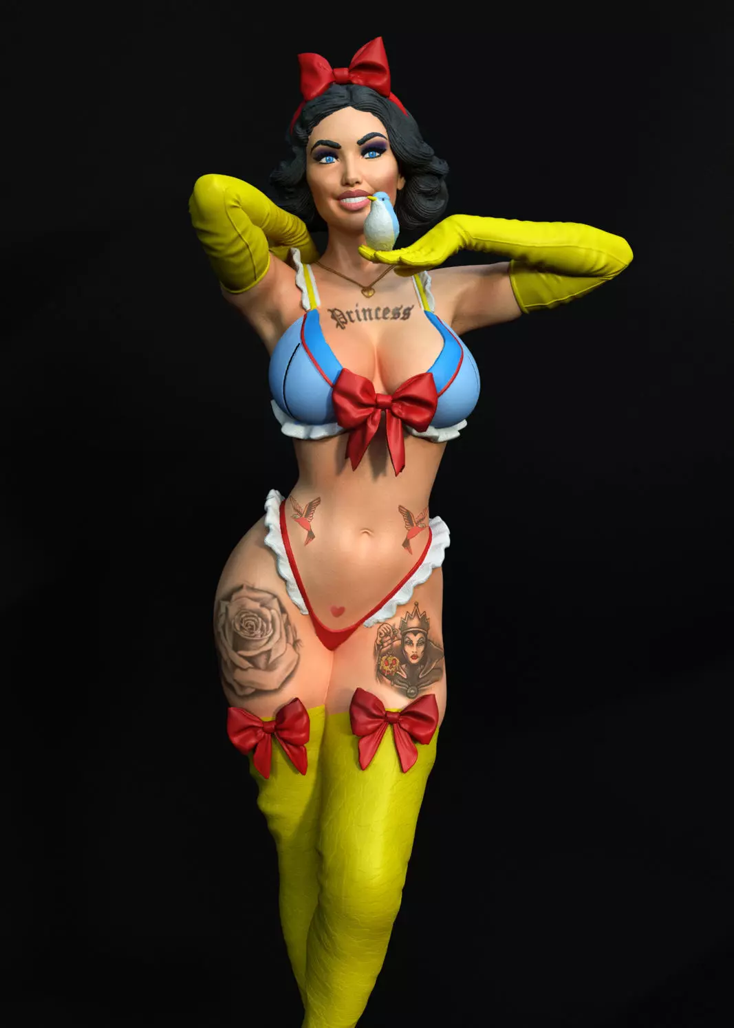 Snow White 3D print model_0