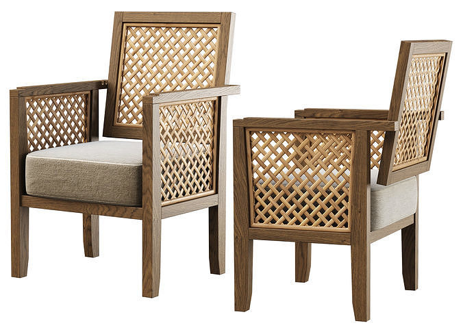 Karen wooden chair MD1  3D model