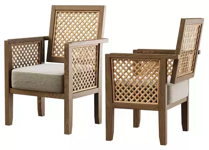 Karen wooden chair MD1  3D model