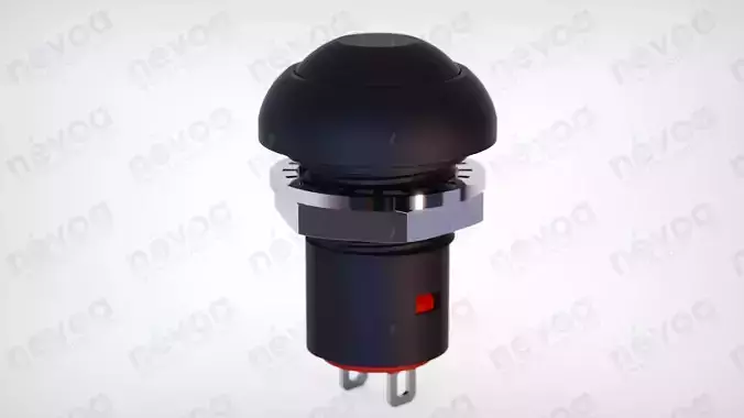 Miniature pushbutton switch - PAL6B2M1CES2 - RP8200 - RS Pro 3D model