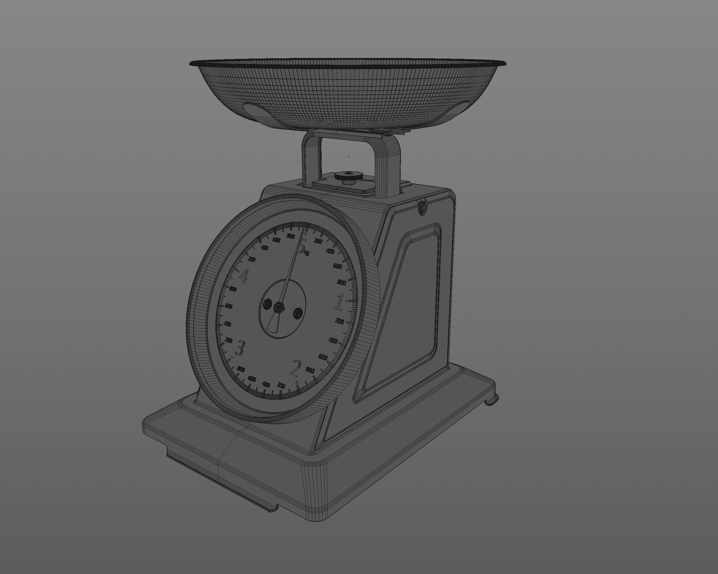 Kitchen Scale 3D model_5