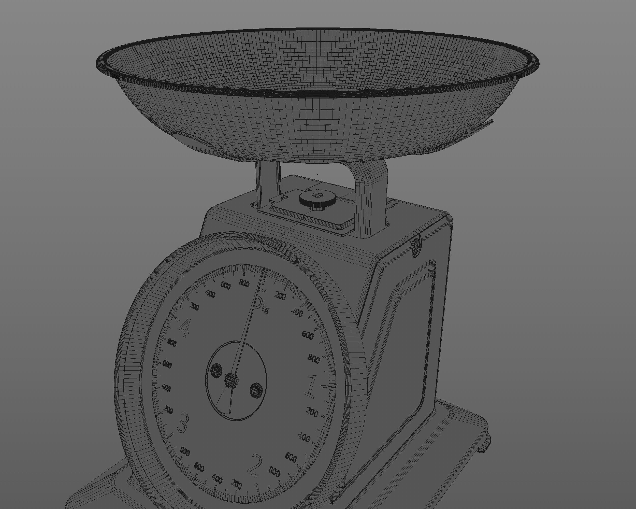 Kitchen Scale 3D model_6