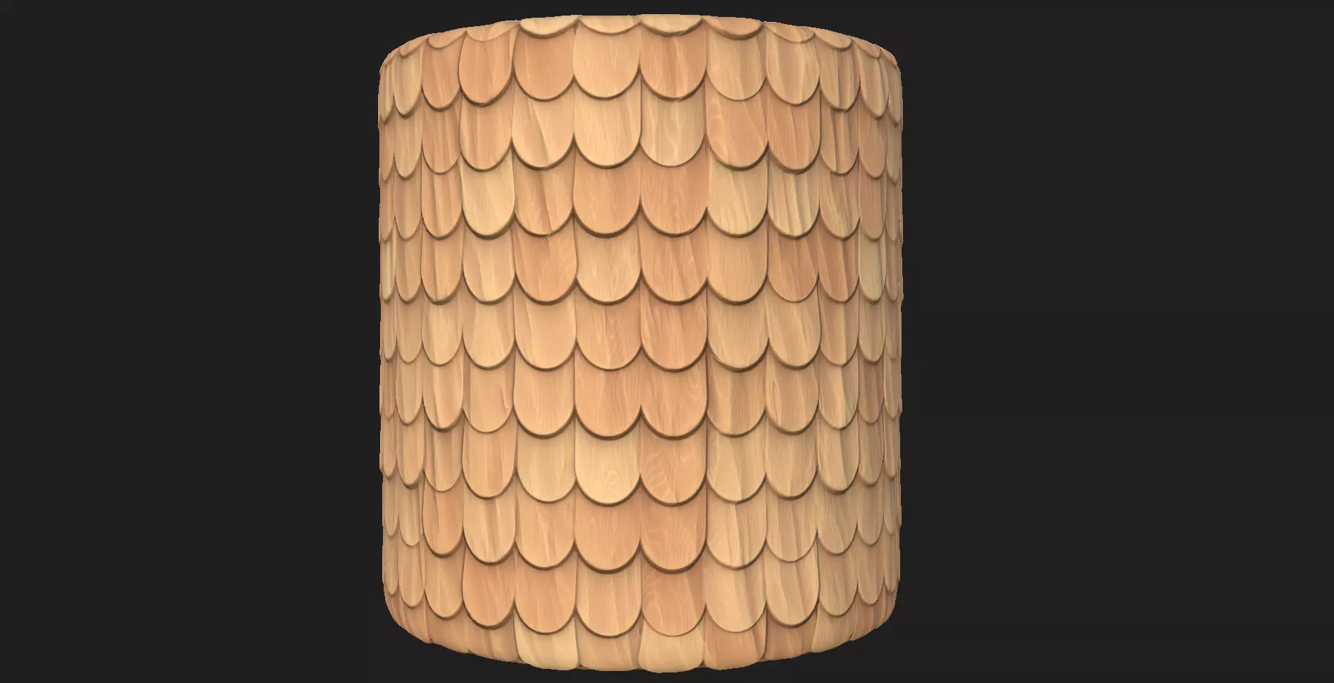 Wooden roof seamless PBR material  Texture_0