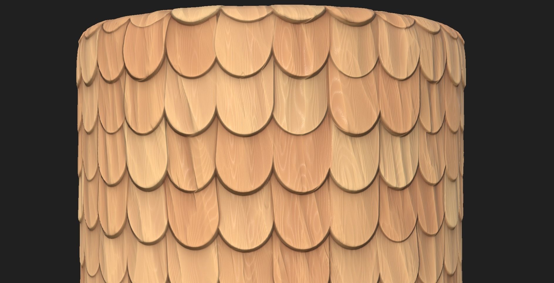 Wooden roof seamless PBR material  Texture_1
