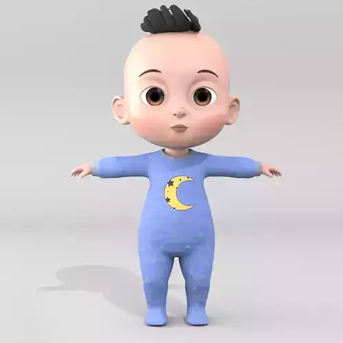 Luca Cartoon Baby Model 3D model