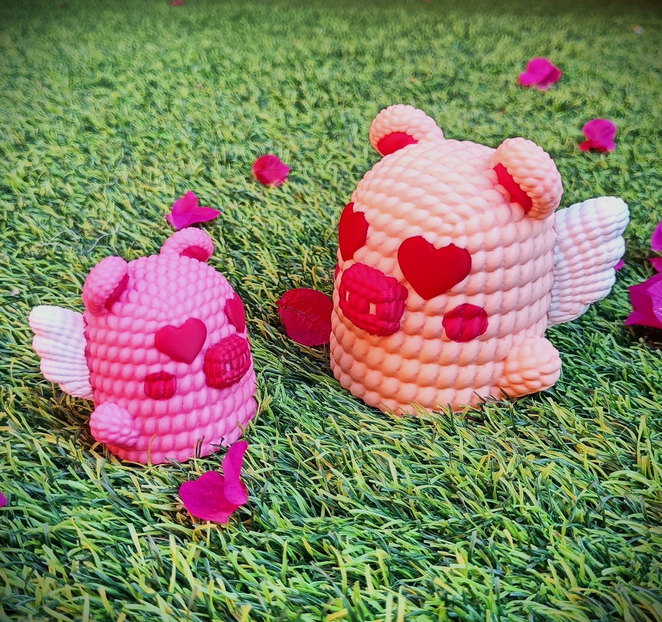 Collection Valentines Day - multicolor knitted container 3D print model_20