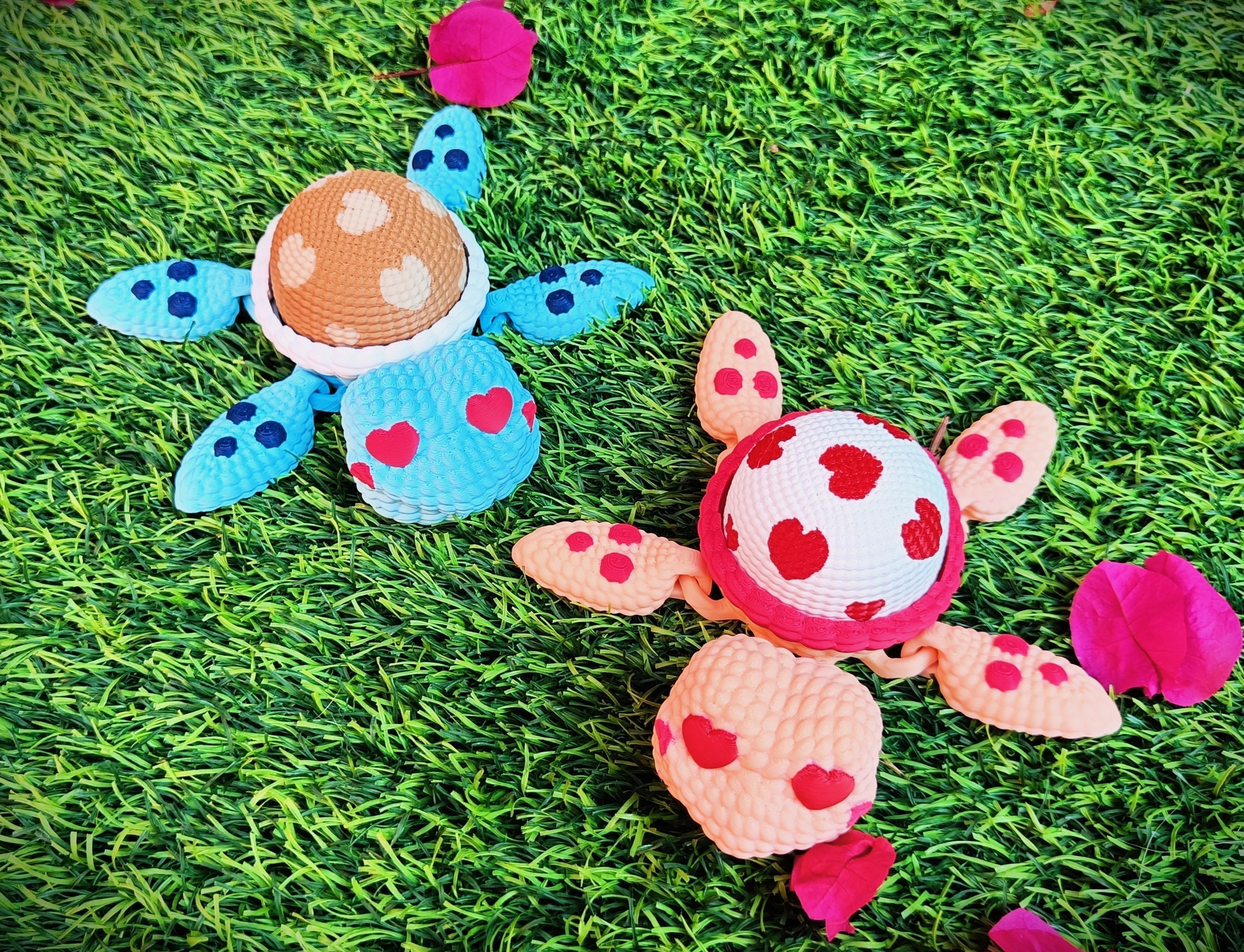 Collection Valentines Day - multicolor knitted container 3D print model_28