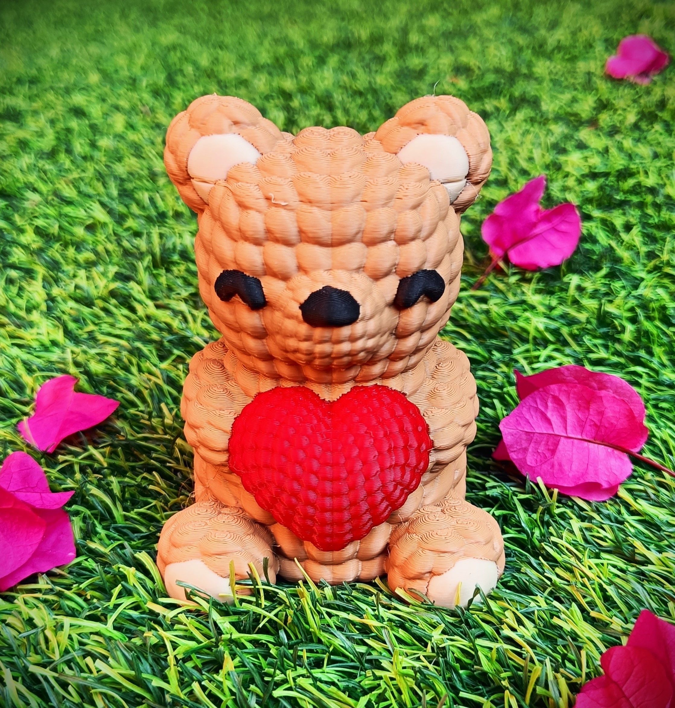 Collection Valentines Day - multicolor knitted container 3D print model_30