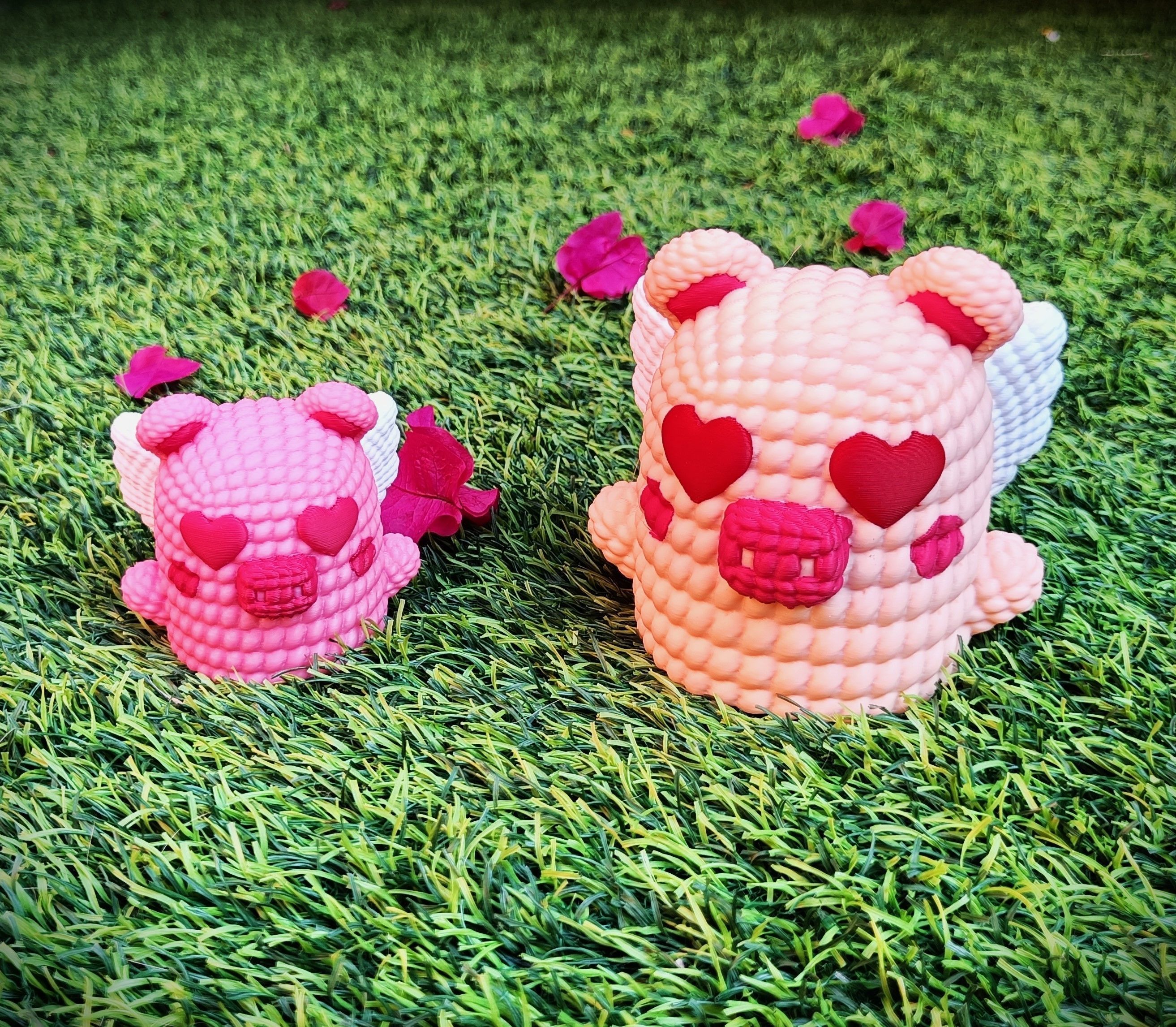 Collection Valentines Day - multicolor knitted container 3D print model_19