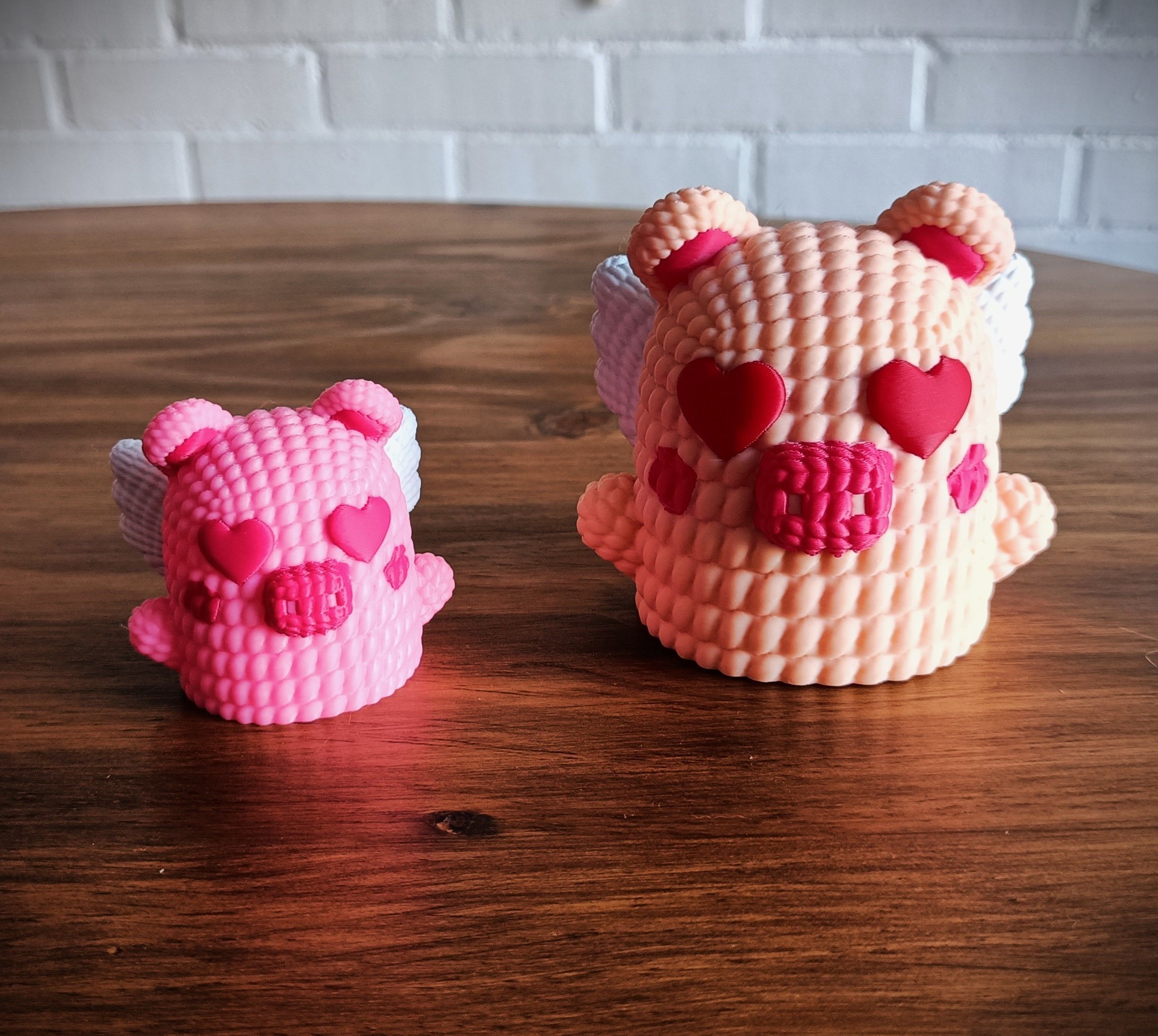 Collection Valentines Day - multicolor knitted container 3D print model_5