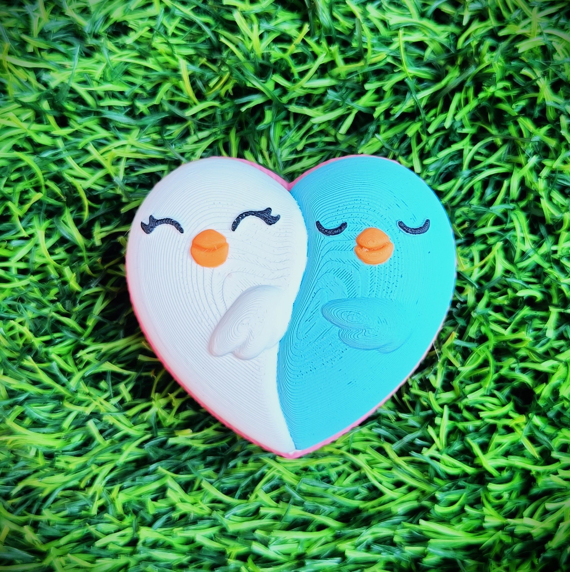 Collection Valentines Day - multicolor knitted container 3D print model_12