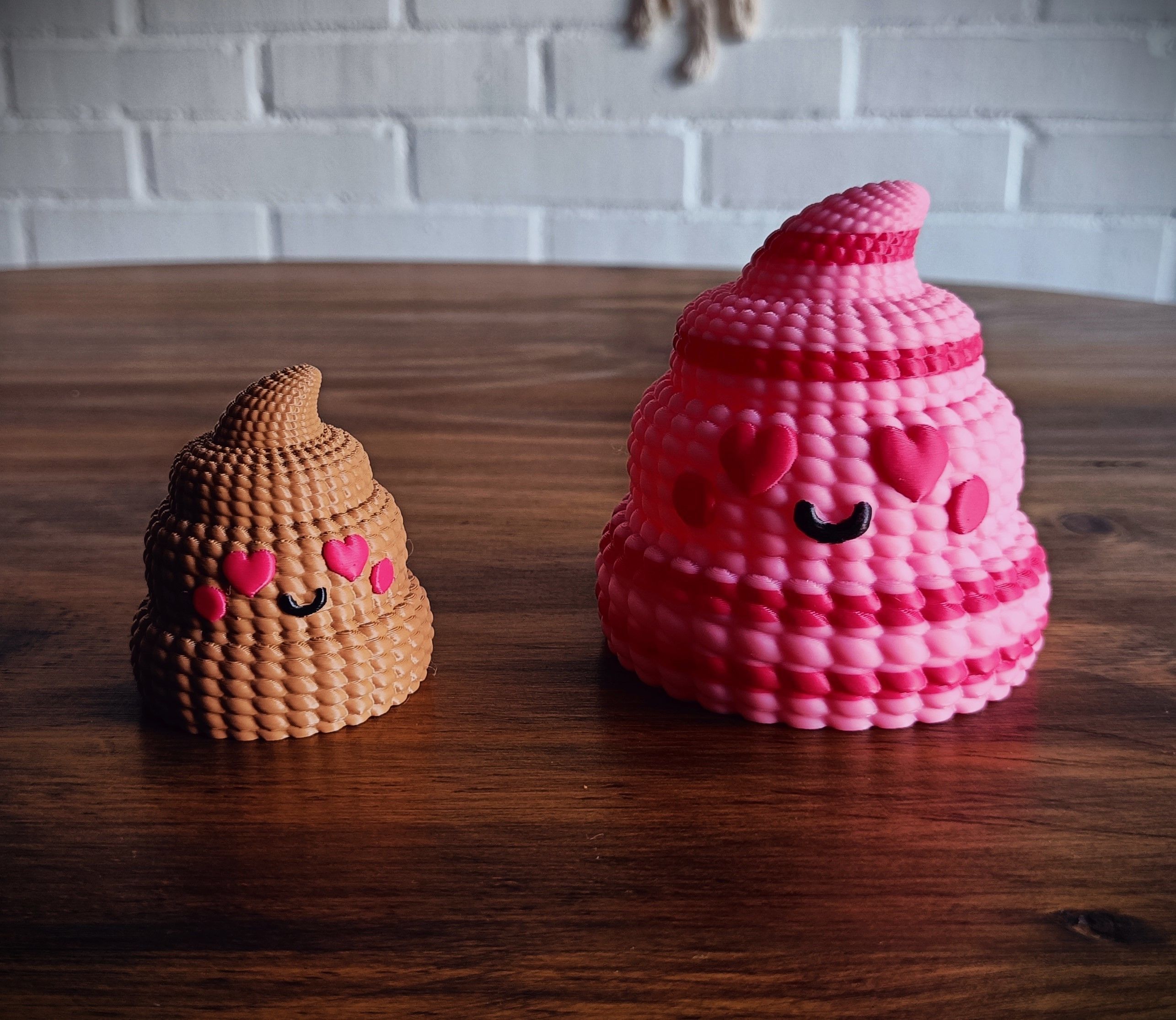 Collection Valentines Day - multicolor knitted container 3D print model_24