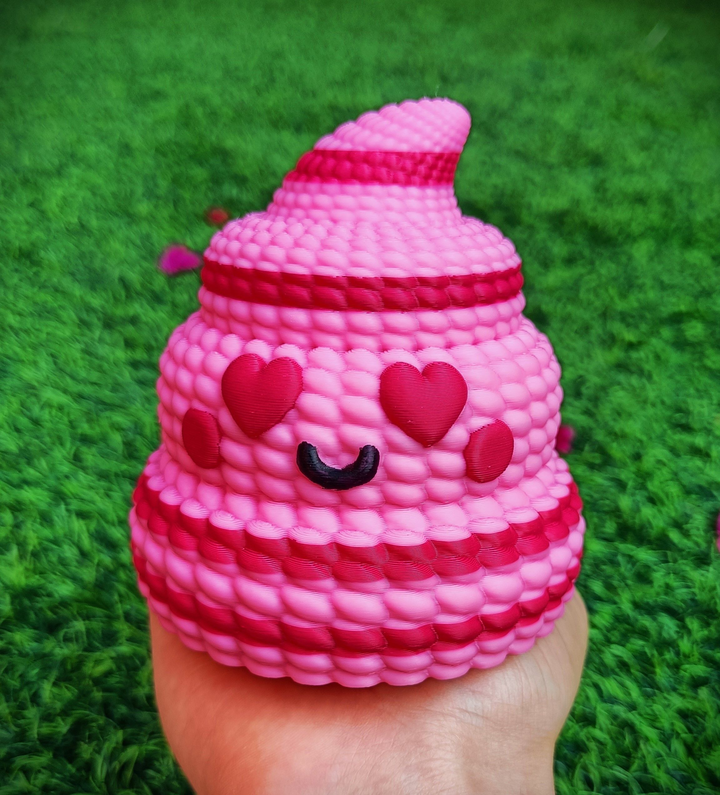 Collection Valentines Day - multicolor knitted container 3D print model_22