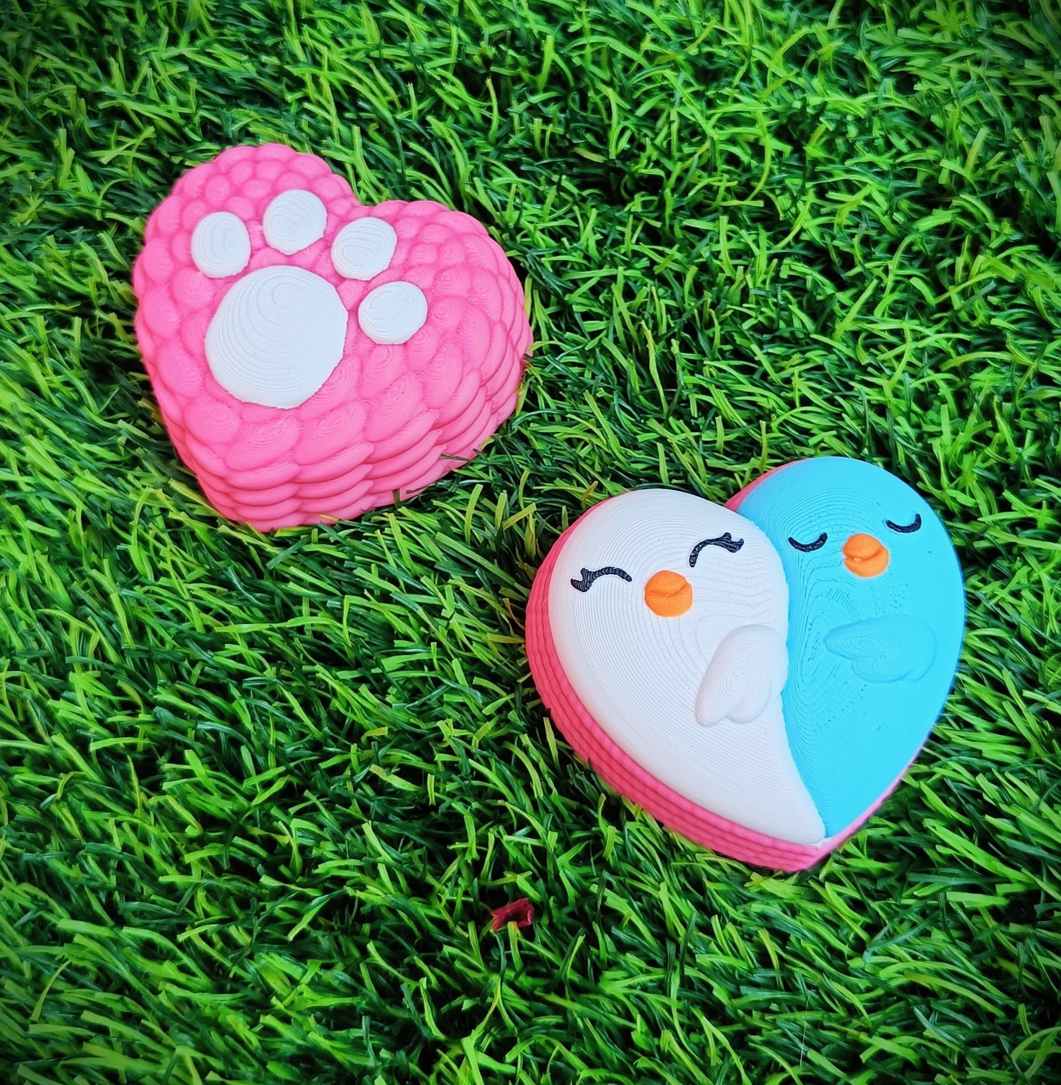 Collection Valentines Day - multicolor knitted container 3D print model_13