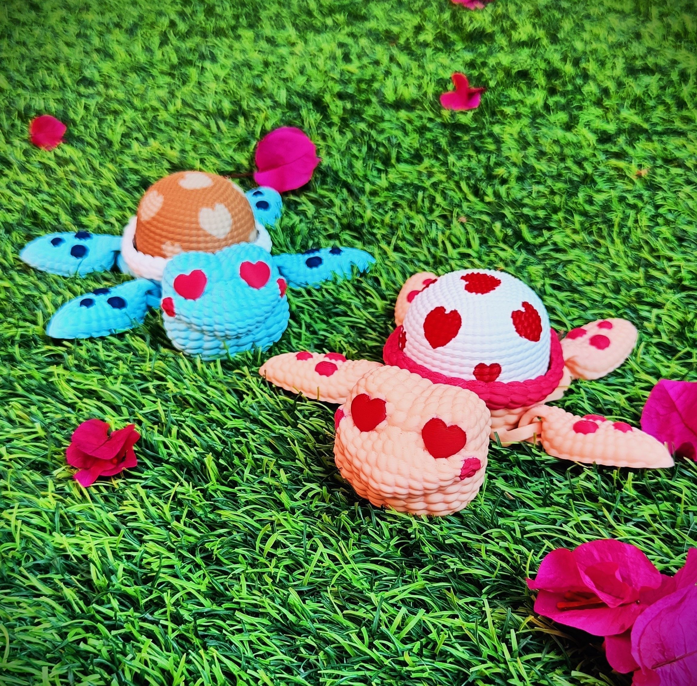 Collection Valentines Day - multicolor knitted container 3D print model_3