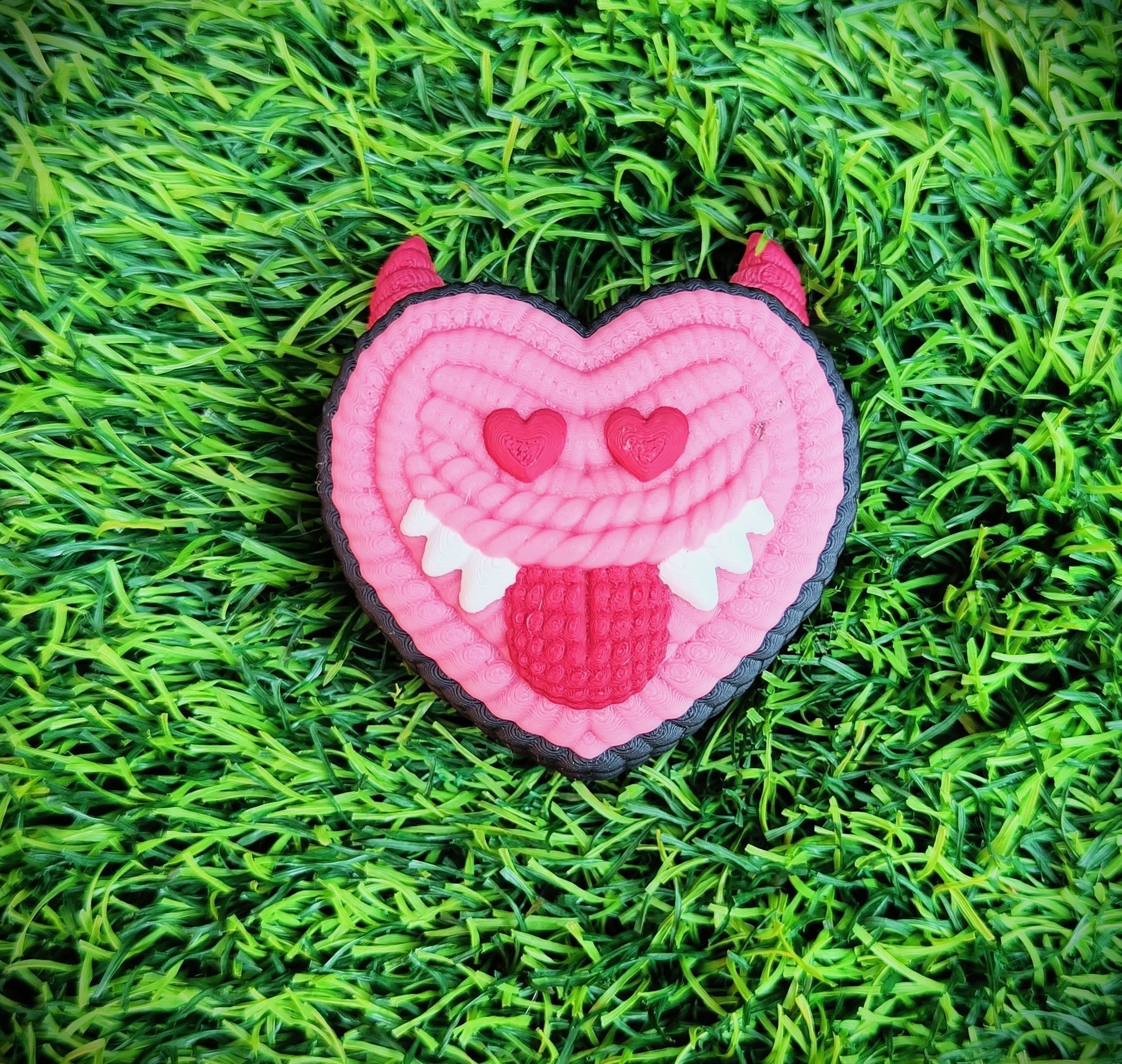 Collection Valentines Day - multicolor knitted container 3D print model_15