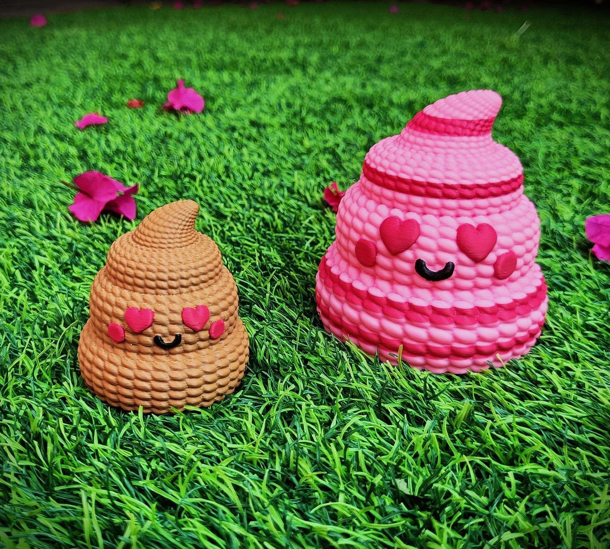 Collection Valentines Day - multicolor knitted container 3D print model_6