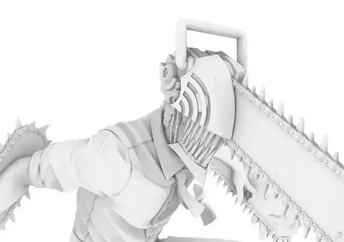 Denji by Chainsaw Man Action figure 3D print model 3D print model