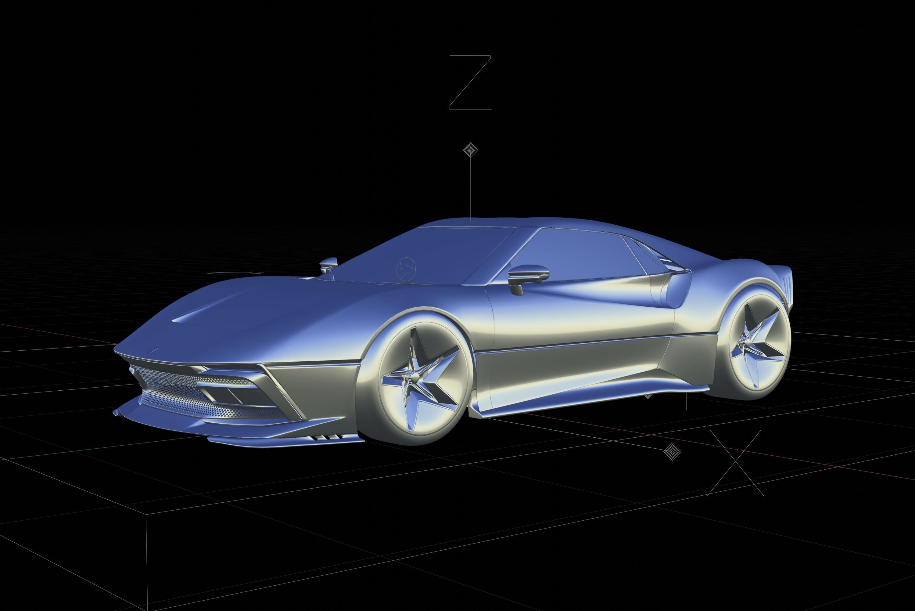 Ferrari 395 GTO concept 3D model_25