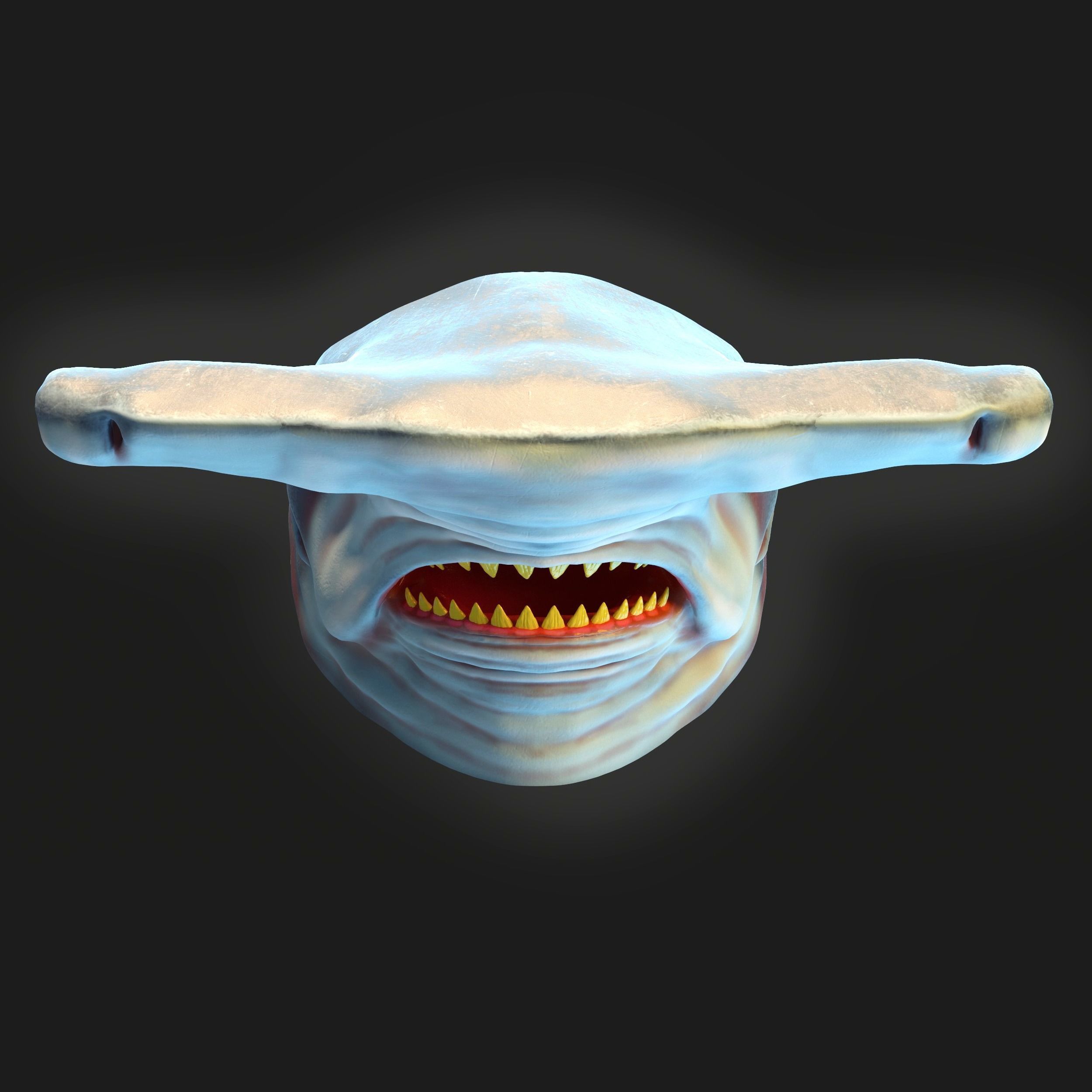 hammerhead shark mask 3D print model_2