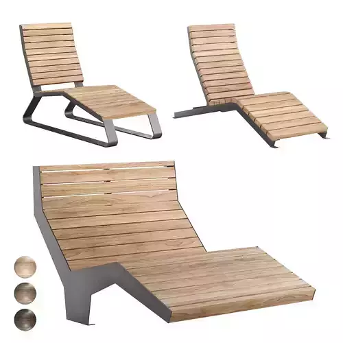 Park benches chaise longue 4