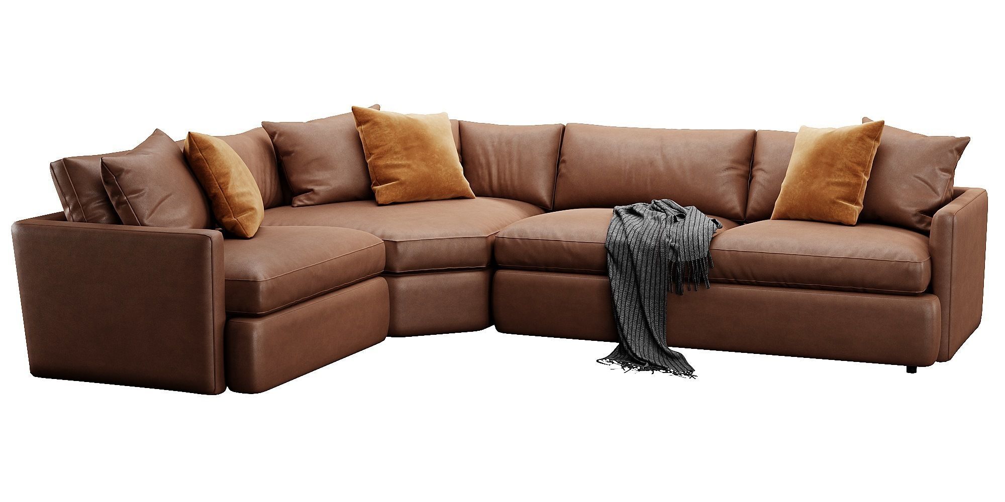 Crate and Barrel Lounge sofa 3D model_12