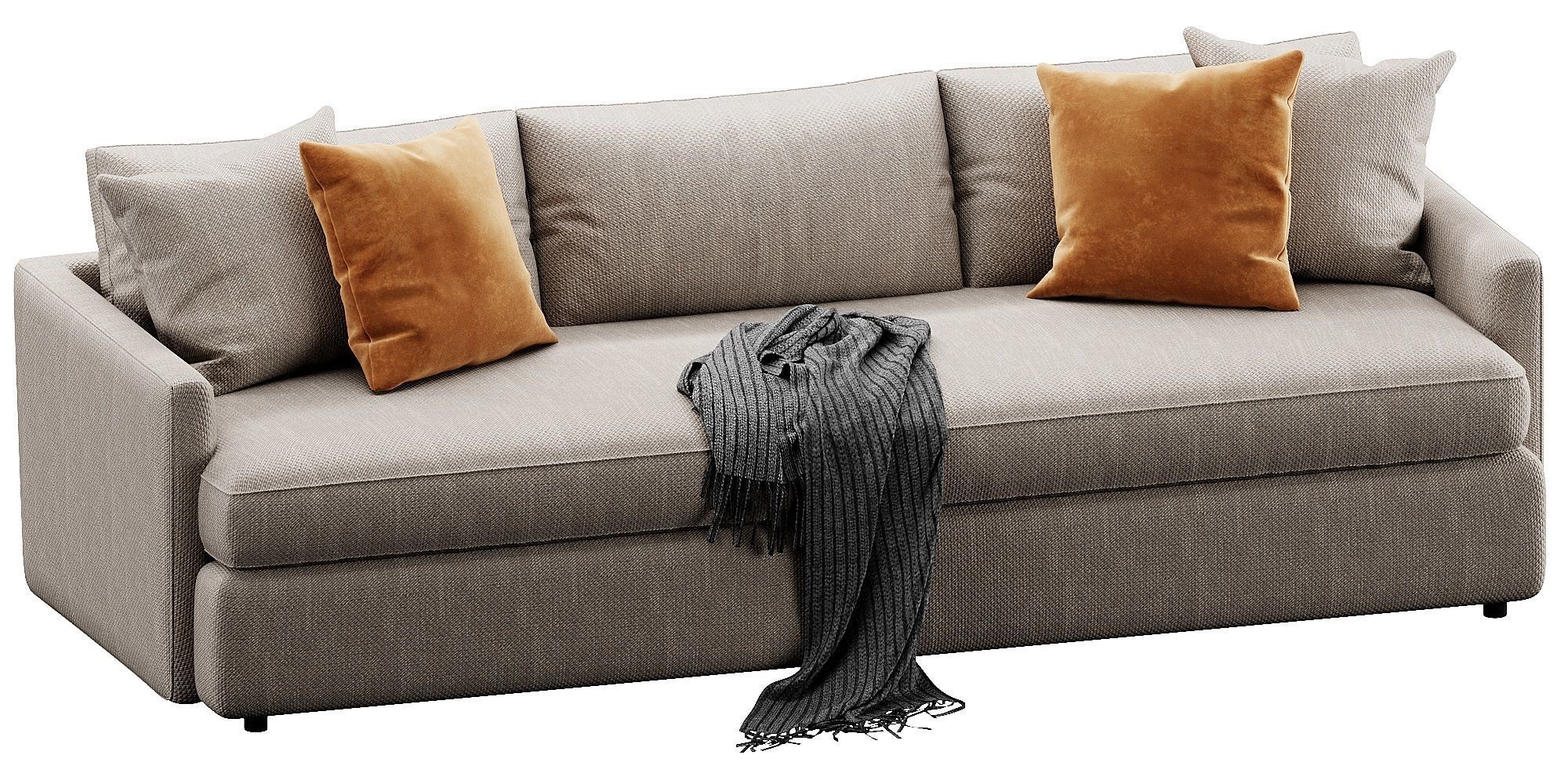 Crate and Barrel Lounge sofa 3D model_10