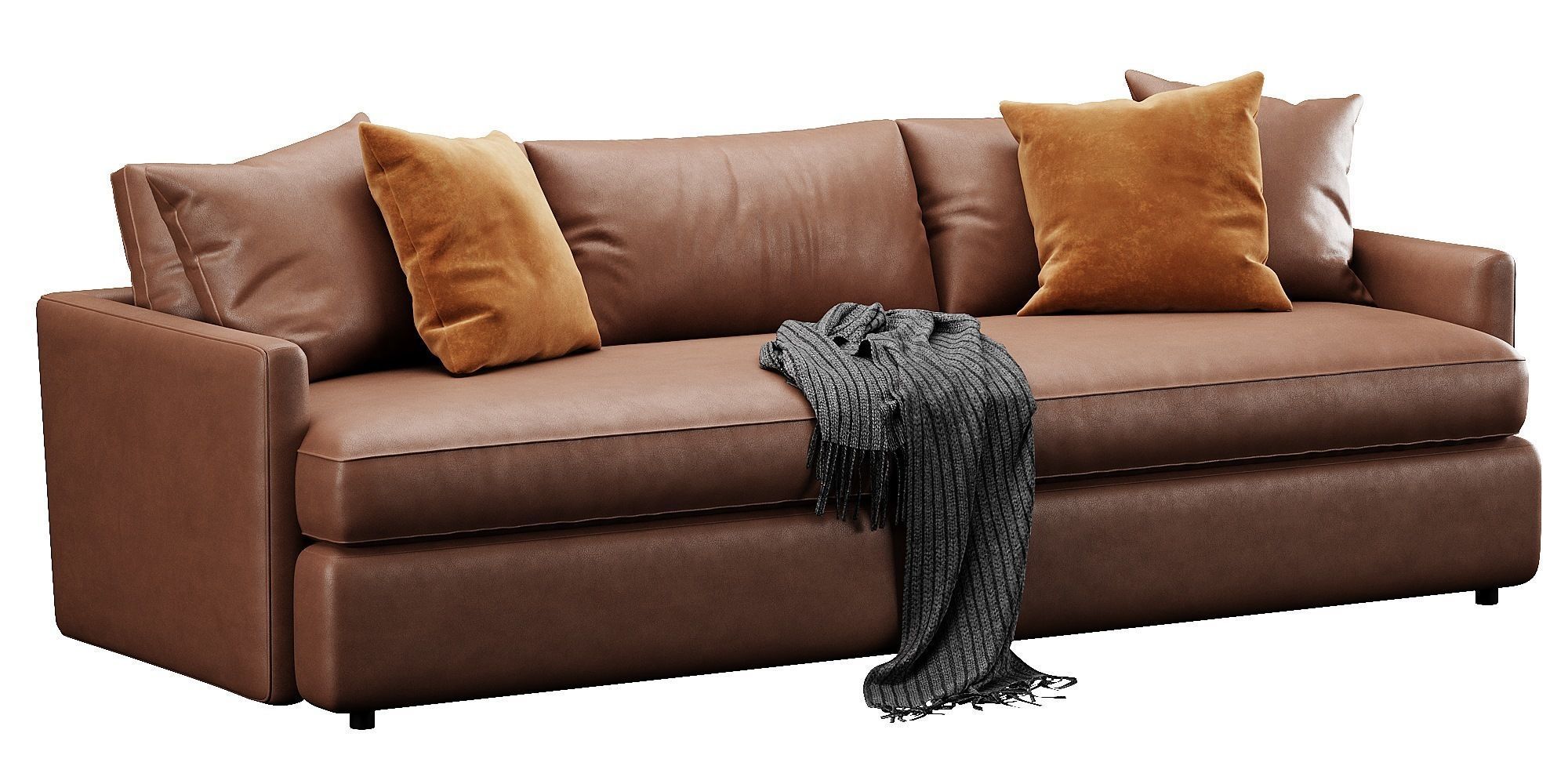 Crate and Barrel Lounge sofa 3D model_14