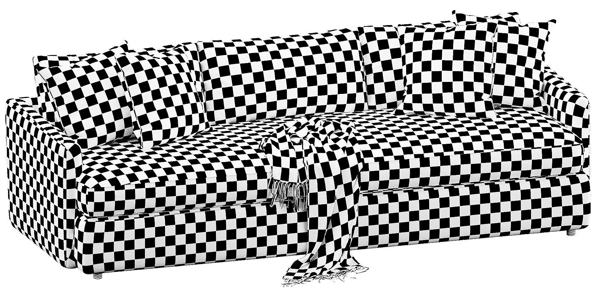 Crate and Barrel Lounge sofa 3D model_17