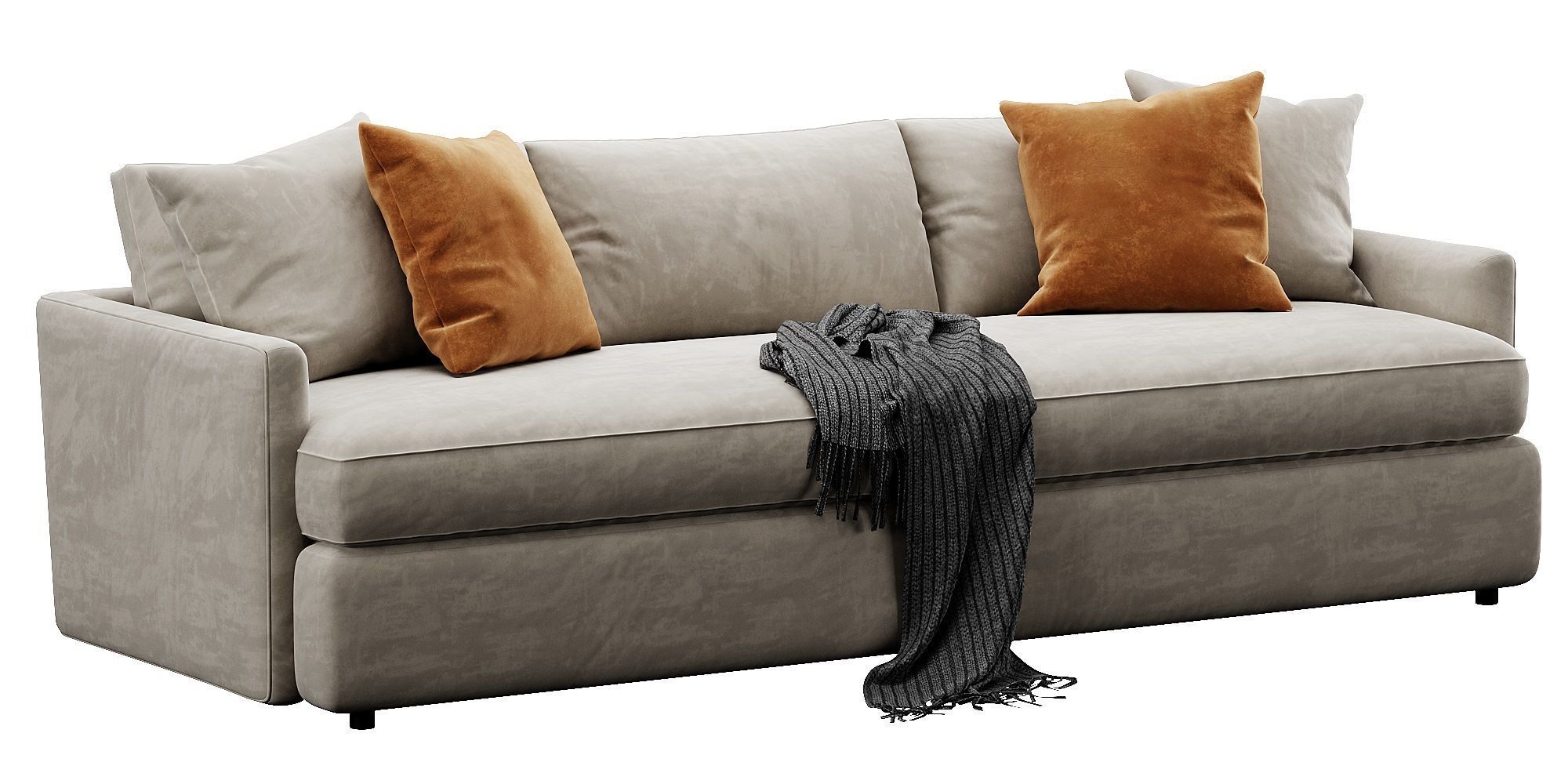 Crate and Barrel Lounge sofa 3D model_15