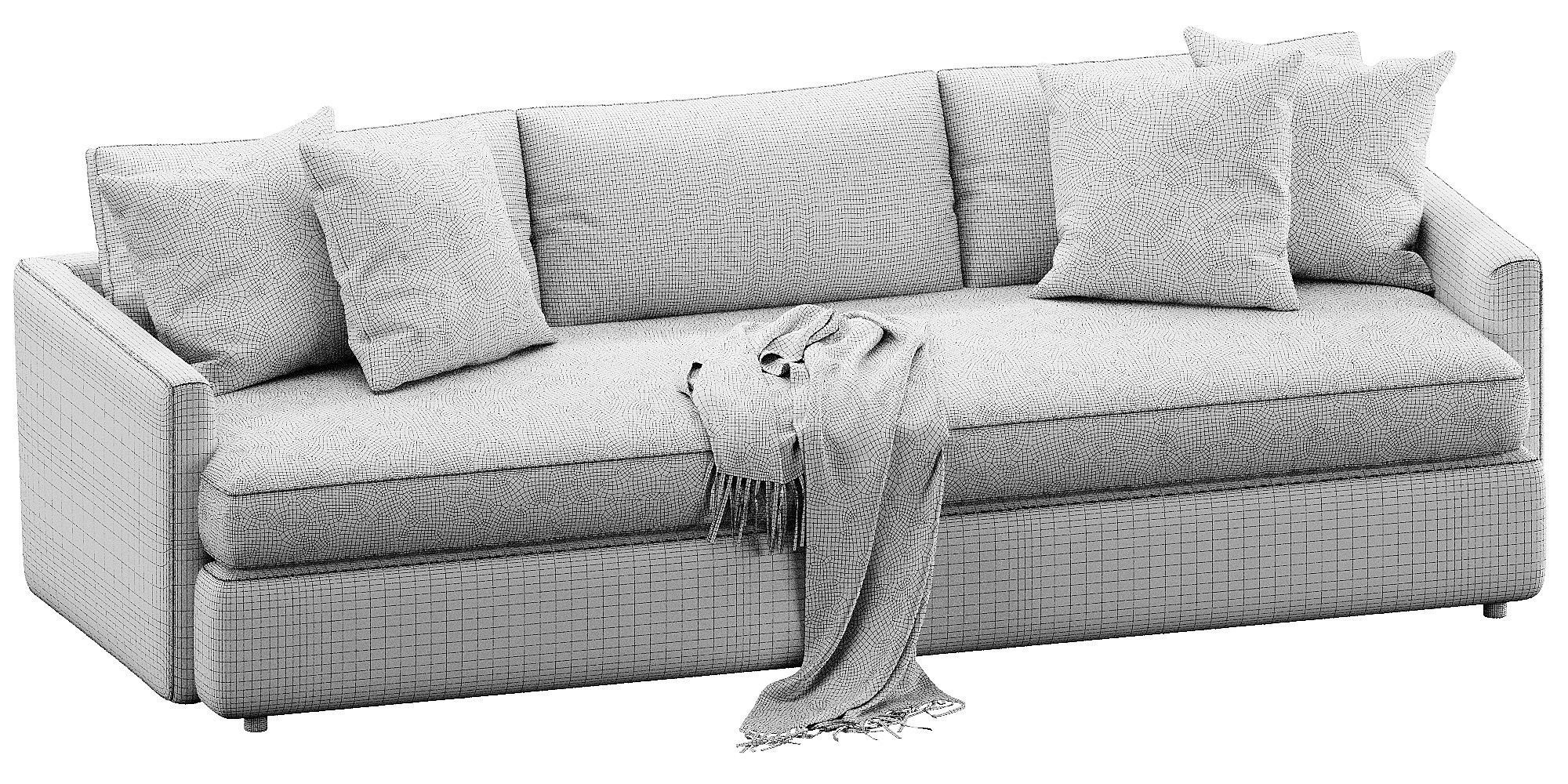 Crate and Barrel Lounge sofa 3D model_18