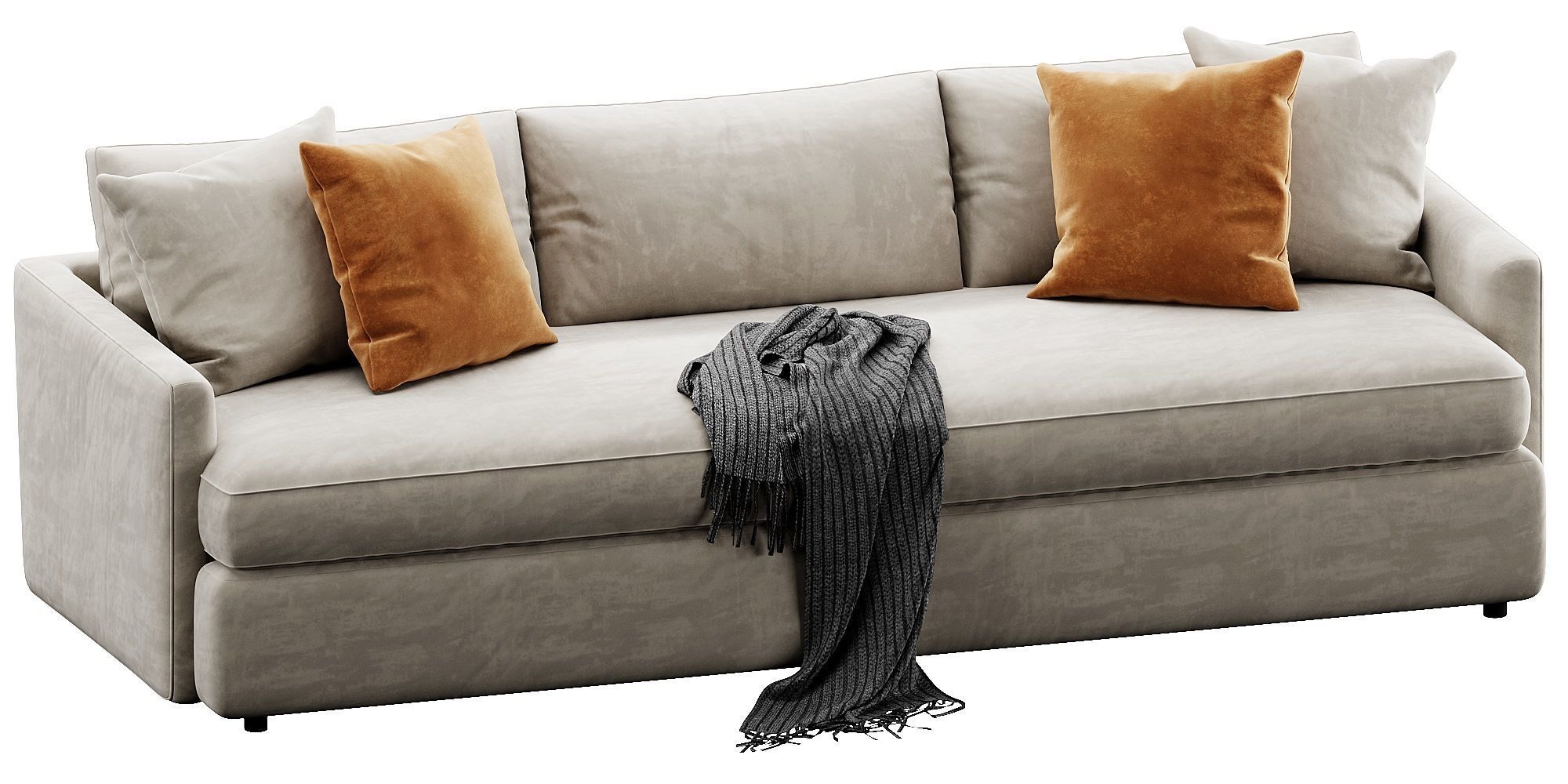 Crate and Barrel Lounge sofa 3D model_12