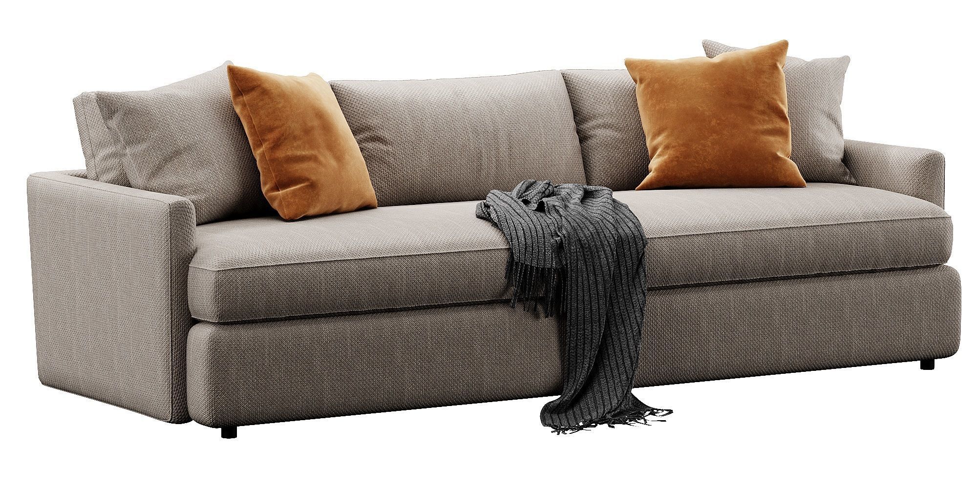 Crate and Barrel Lounge sofa 3D model_13