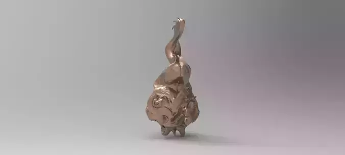 Fish engraving double  3D model