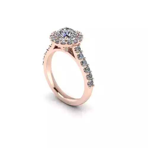 Side-stone Diamond Fashion Ring R104