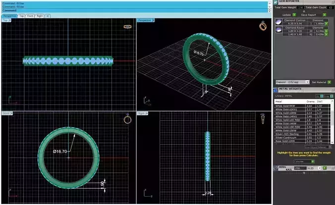 Women Engagement Ring R108