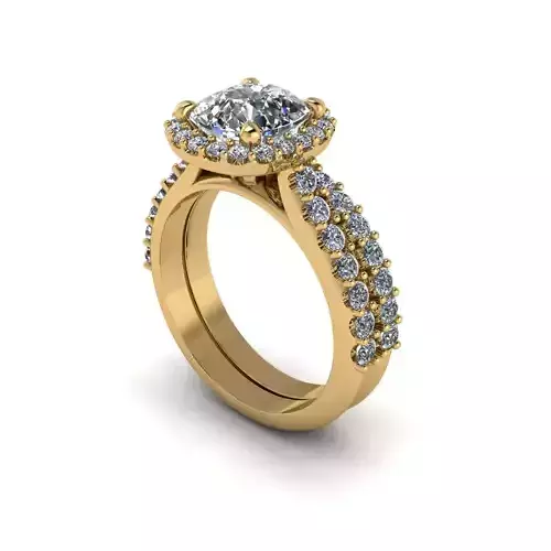 Matching Diamond Engagement Rings R16