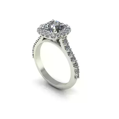 Side-stone Diamond Fashion Ring R80