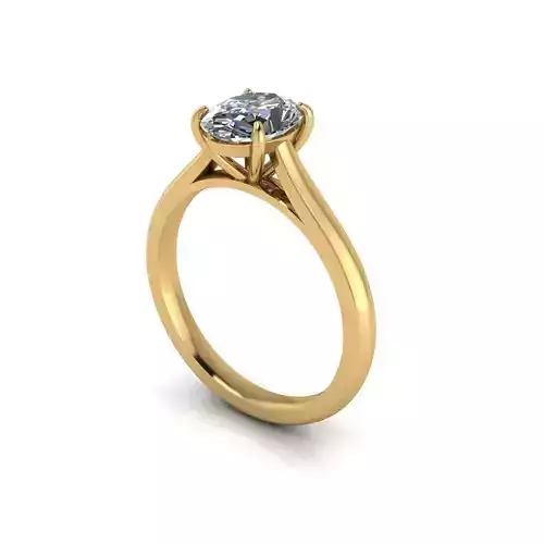 Solitaire Diamond Engagement Ring R9