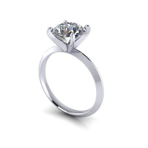 Solitaire Diamond Ring R1 3D print model