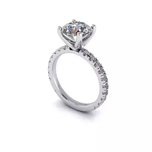 Solitaire Diamond Engagement Ring R2