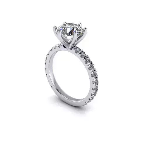 Solitaire Diamond Ring R8